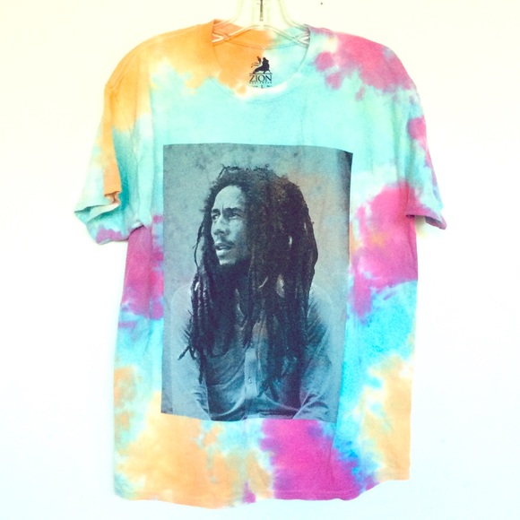Zion Rootswear Other - Bob Marley Tie Dye Graphic T Shirt